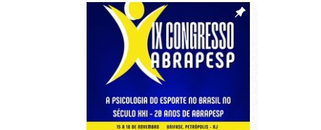 Imagem destaque da publicação - IX Congresso ABRAPESP de Psicologia do Esporte