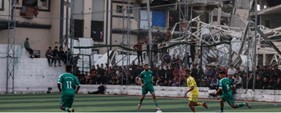 Imagem destaque da publicação - Em Gaza, volta do futebol é parte da resposta de um povo diante do genocídio